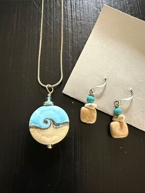 Handmade Necklace & Earrings Set